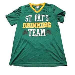 St. Pat’s Drinking Team Jersey Mesh Green #17 Spencer’s St. Patrick’s Day M